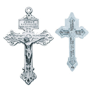 1 1/2-inch Sterling Silver "Pardon" Crucifix with 24-inch Chain - SALE