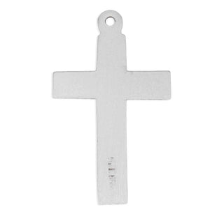 13/16-inch Sterling Silver Crucifix with 18-inch Chain