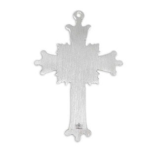 2 1/4-inch Sterling Silver Crucifix with 24-inch Chain