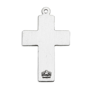 7/8-inch Sterling Silver Crucifix with 18-inch Chain