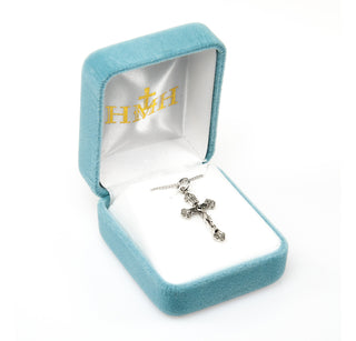 Flare tipped Sterling Silver Crucifix