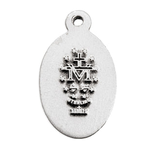 9/16-inch Sterling Silver Miraculous Medal with 13-inch Chain and Box