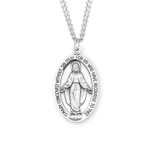 Sterling Silver Miraculous Medal 123