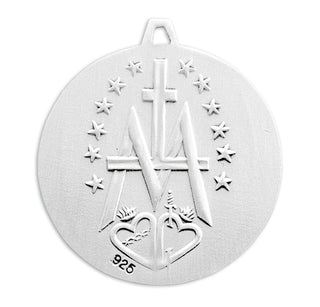 Sterling Silver Contemporary Miraculous Medal