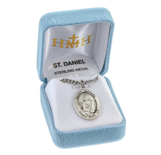 Sterling Silver Oval shaped St. Daniel Medal