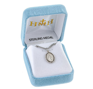 Sterling Silver Oval Miraculous Medal