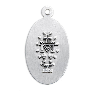 Sterling Silver Oval Miraculous Medal