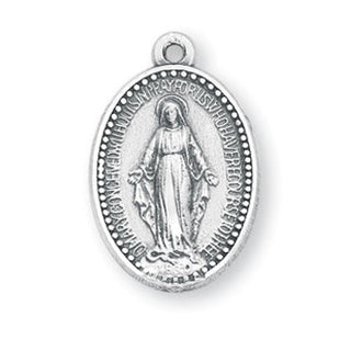 1-1/8-inch by 15/16-inch Sterling Silver Cross on an 18-inch Chain