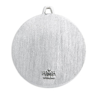 Sterling Silver Round Holy Communion Medal