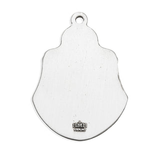 Sterling Silver Badge Shaped St. Sebastian Medal