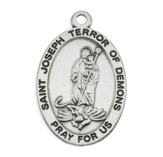 St. Joseph Terror of Demons Oval Medal