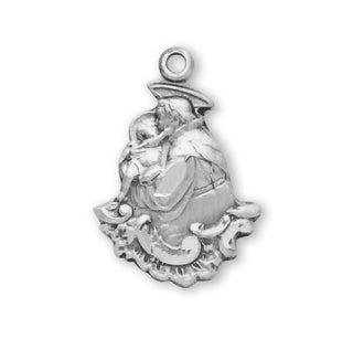 5/8-inch Sterling Silver St. Anthony Medal with 18-inch Chain