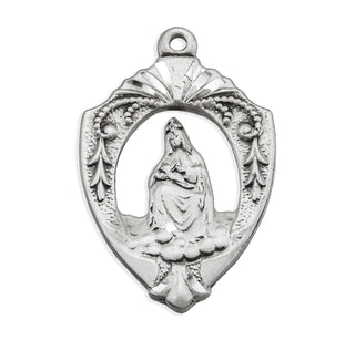 Our Lady of Laleche English Version Sterling Silver Medal