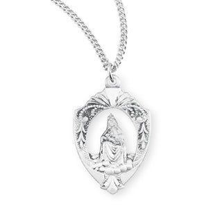 Our Lady of Laleche Spanish Version Sterling Silver Medal