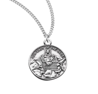 Sterling Silver Our Lady Of Loreto Medal