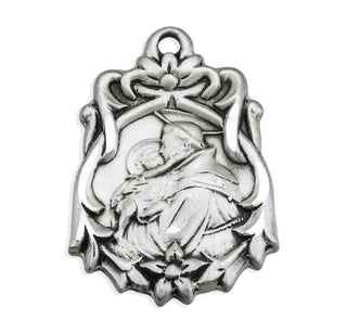 1 13/16-inch Sterling Silver St. Anthony Medal with 18-inch Chain