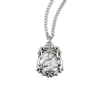 1 13 16 Inch Sterling Silver St Anthony Medal With 18 Inch Chain