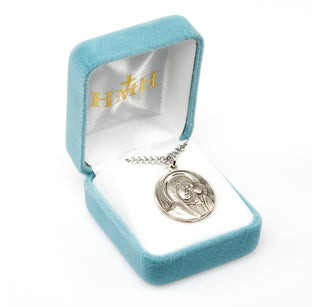 Sterling Silver Madonna and Child Medal