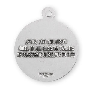 Holy Family Round Sterling Silver Medal