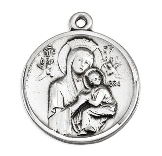 Sterling Silver Our Lady of Perpetual Help Medal