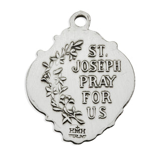 Sterling Silver St. Joseph Baroque Medal
