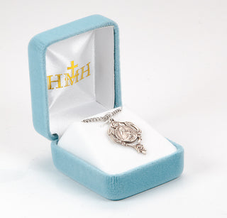 Saint Therese Round Sterling Silver Medal