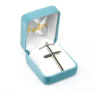 1 1/2-inch Sterling Silver Cross with 20-inch Chain