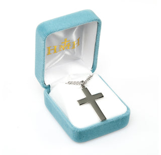 Sterling Silver High Polished Plain Cross