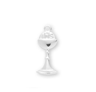 13/16-inch Sterling Silver Chalice Pendant with 18-inch Chain
