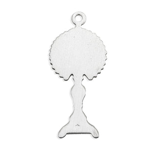 1 7/8-inch Tutone Sterling Silver Monstrance Pendant with 24-inch Chain
