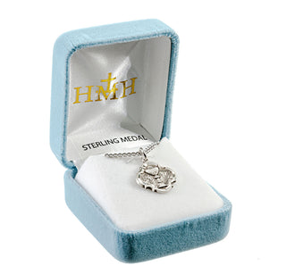 3/4-inch Sterling Silver Chalice Pendant with 18-inch Chain