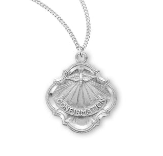 3 4 Inch Sterling Silver Confirmation 7 Gifts Of The Holy Spirit Medal With 18 Inch Chain