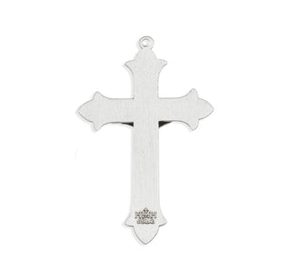 Sterling Silver Fleur De Lis Cross