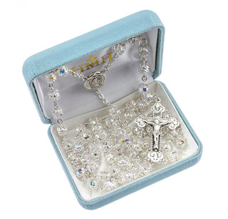 Genuine Onyx Sterling Rosary - Engravable