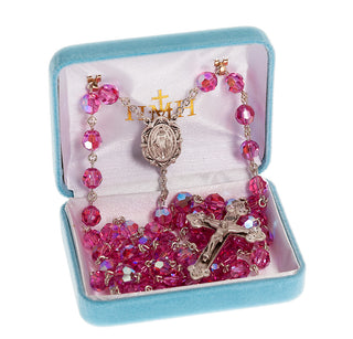 Genuine Tiger Eye Sterling Rosary - Engravable