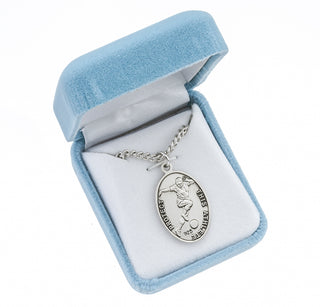 Sterling Silver St. Sebastian Soccer Athlete Medal