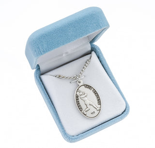 Lord Jesus Christ Oval Sterling Silver Baseball Male Athlete Medal