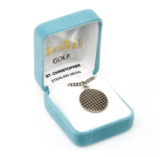 Sterling Silver St. Christopher Golf Athlete Medal