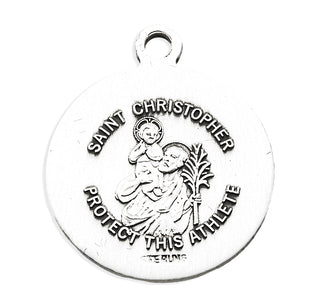 Sterling Silver St. Sebastian Basketball Athlete Medal