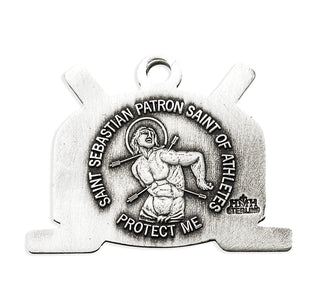Sterling Silver St. Sebastian Hockey Athlete Medal