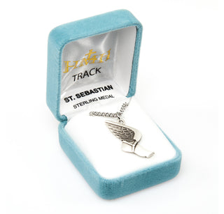 Sterling Silver St. Sebastian Track Athlete Medal