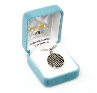 Sterling Silver Christ Golf Athlete Medal