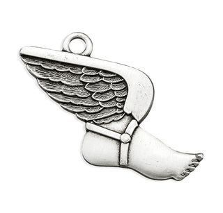 Sterling Silver Christ Track Athlete Medal