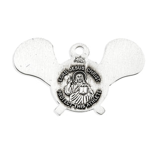 Sterling Silver Christ Lacrosse Athlete Medal