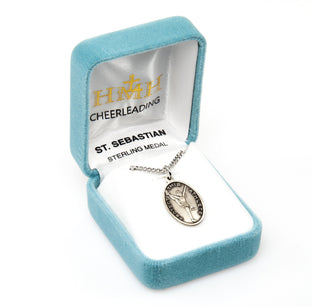 Sterling Silver St. Sebastian Cheer Athlete Medal