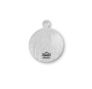 Sterling Silver Round Shaped St. Therese Medal