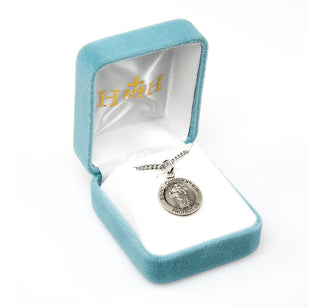 Sterling Silver Round Shaped St. Christopher Medal