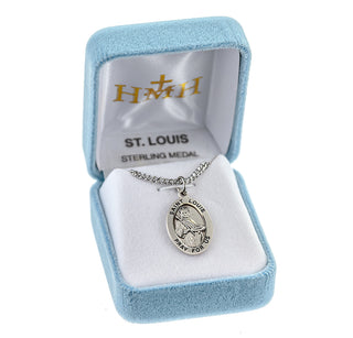 Sterling Silver Oval Shaped St. Louis Medal