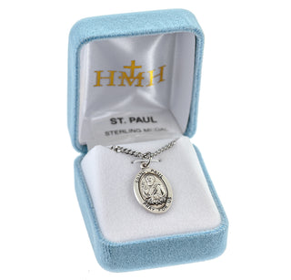 Sterling Silver Oval Shaped St. Paul Medal