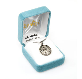 Sterling Silver Round Shaped St. Jason Medal
